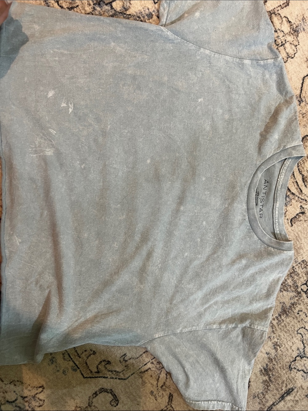 Women’s Faded Light Blue Crew Neck T-Shirt